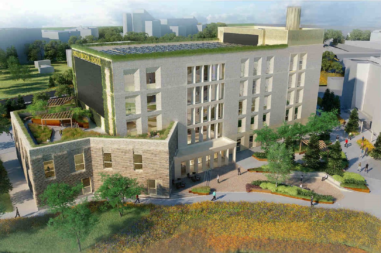 University of Lincoln Medical School - exterior design view