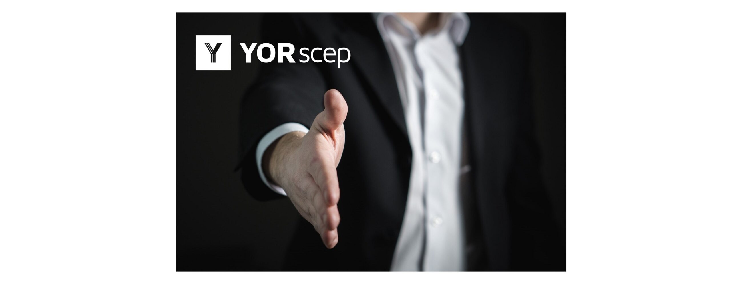 Meet The Buyer Handshake with logo YORscep