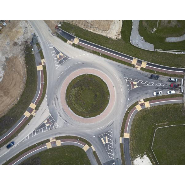 Brough relief road aerial view