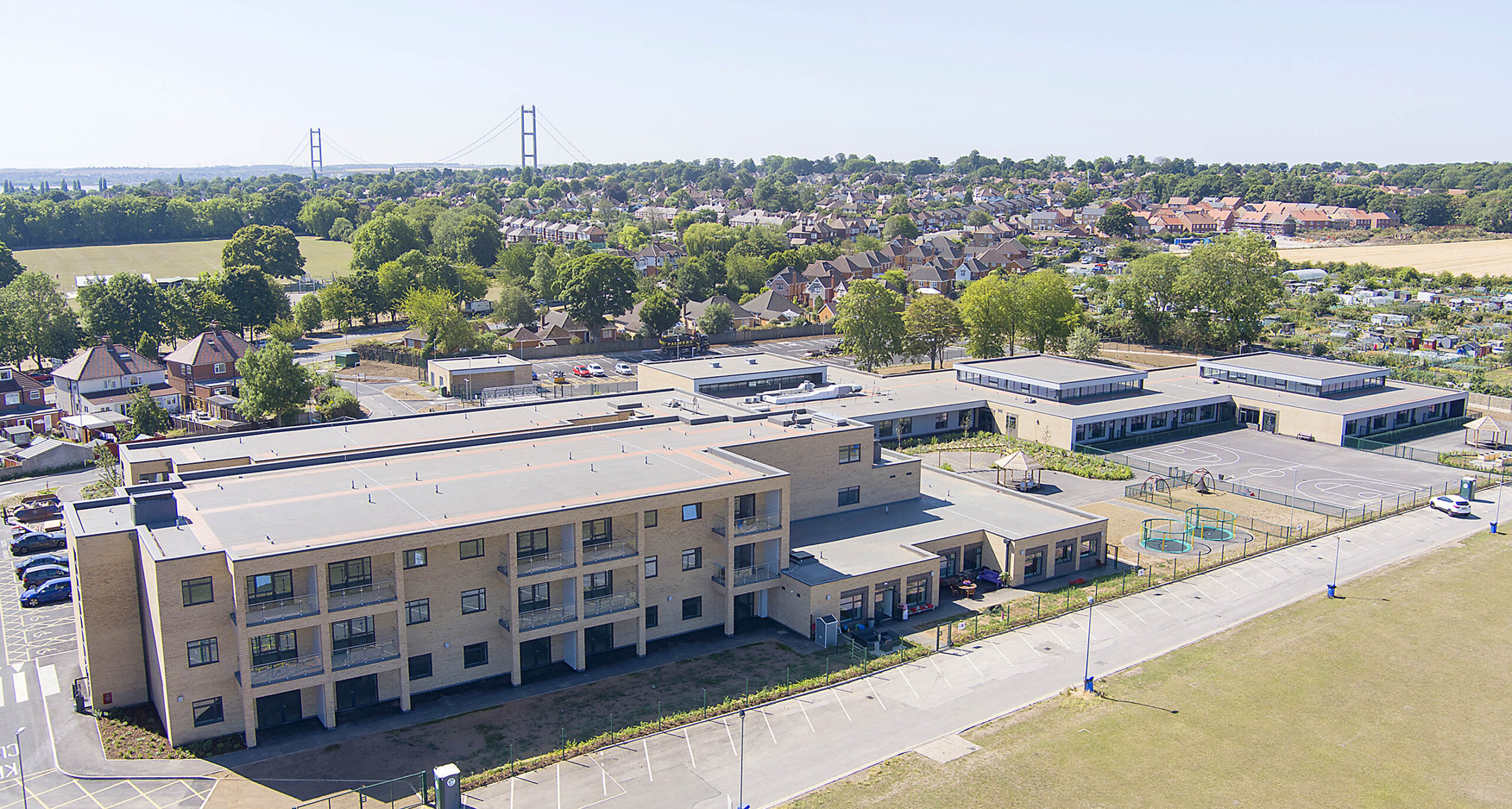 St Anne's School + Residence Hessle aerial view