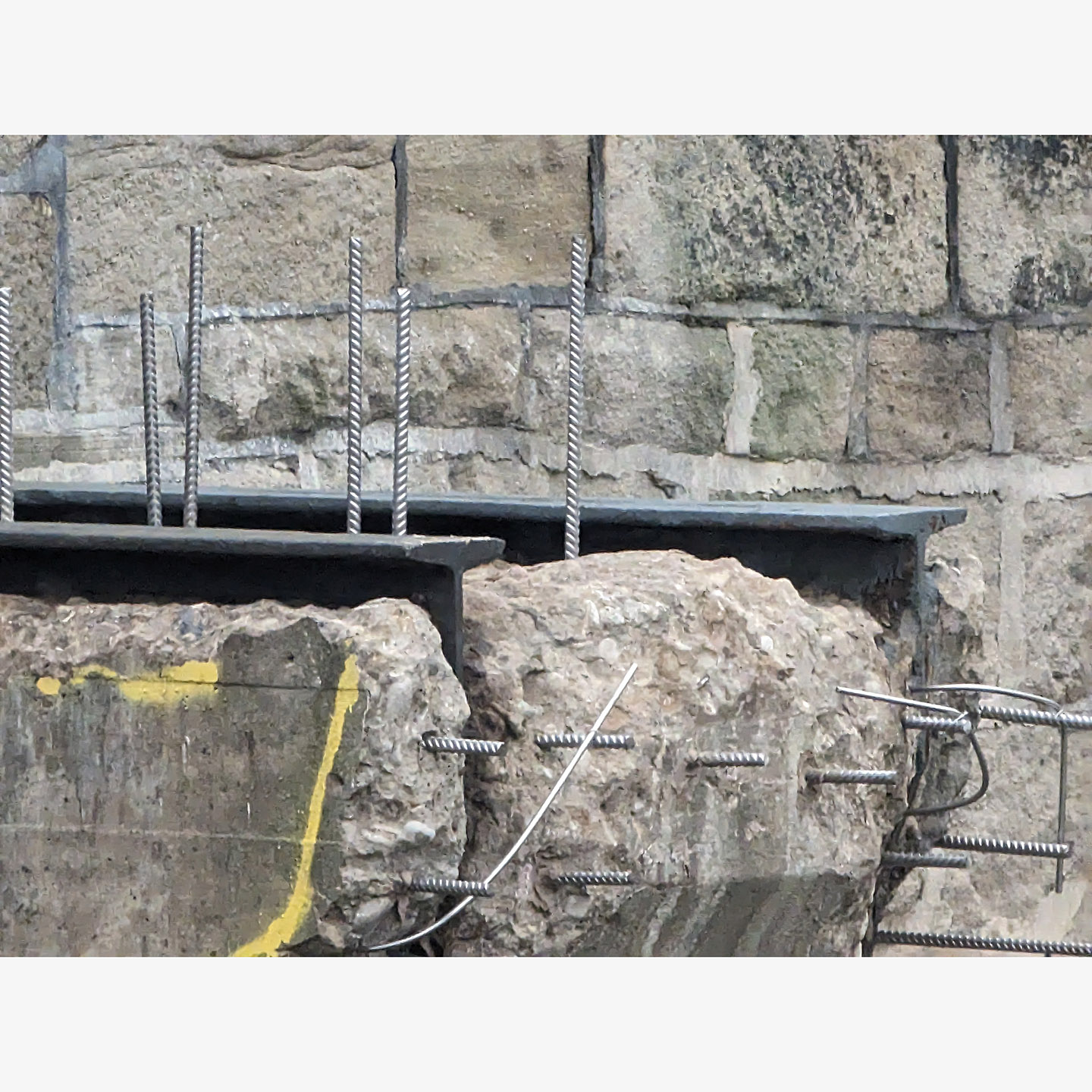 Central pier preparation Mytholmroyd Bridge