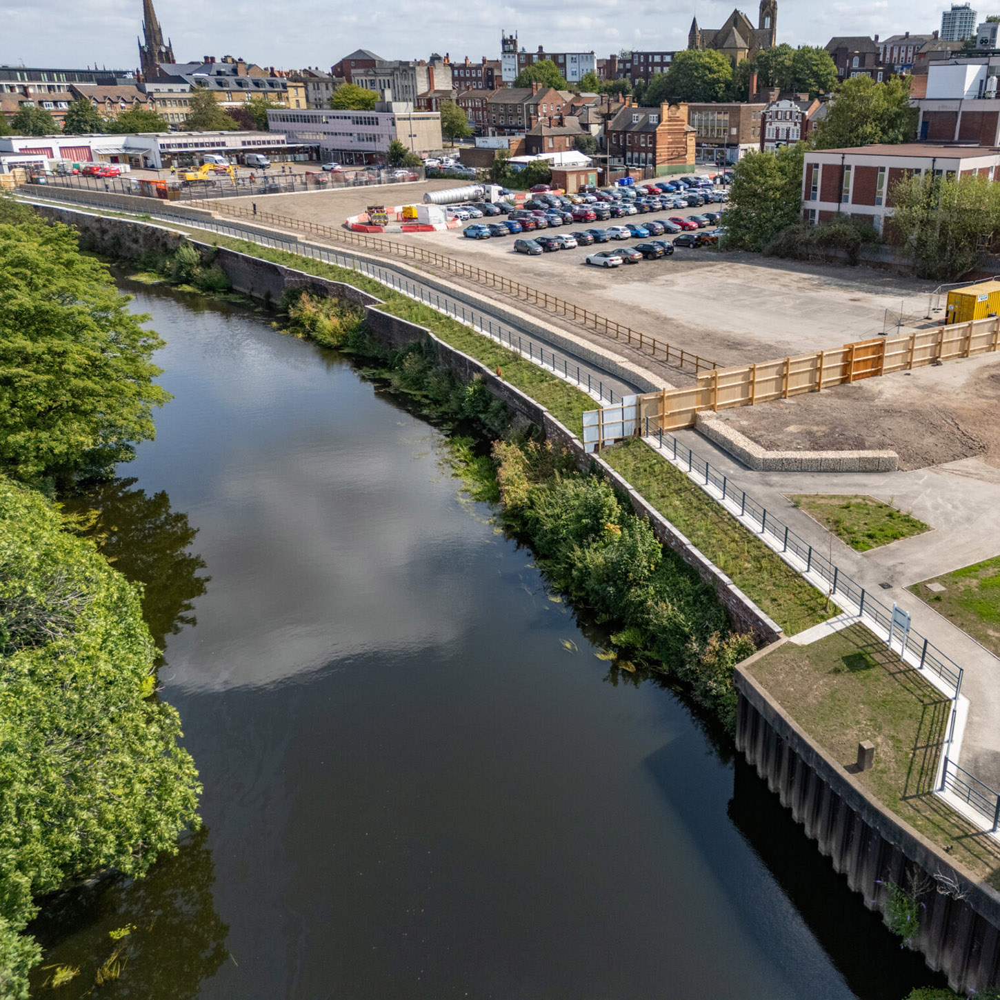 Rotherham Riverside aerial view