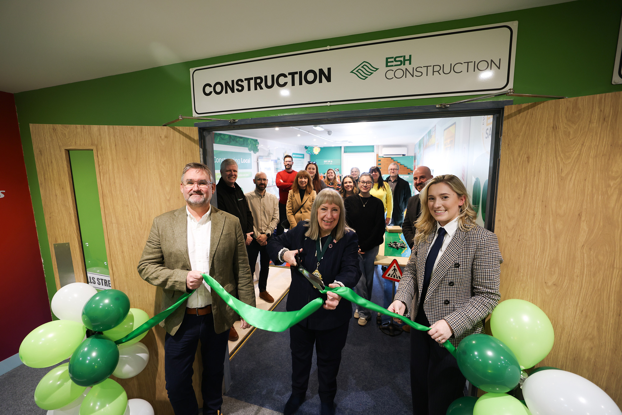 Esh Skill Street ribbon cut