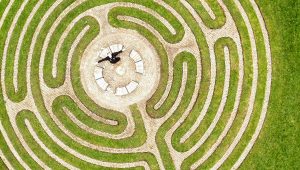 Coronation Park restored labyrinth at Catterick Garrison