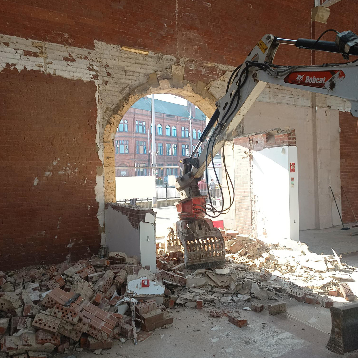 Goole hall internal archway removal