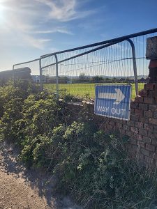 Blackwell perimeter wall was crumbling in places