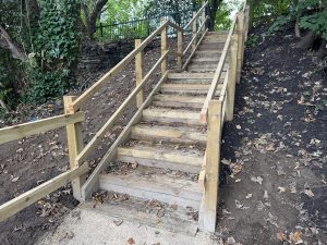 New stairs at Spen Bottoms
