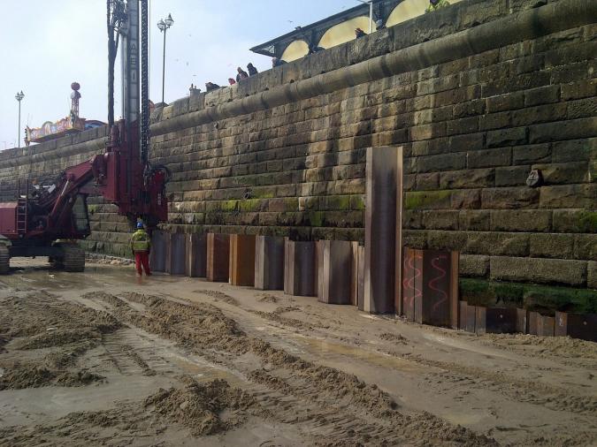 Bridlington Coastal Protection Scheme sheet piling