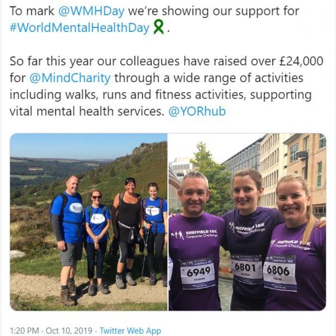 World Mental Health Day charity walks and runs
