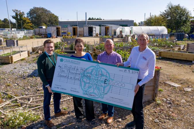 Rooted in Hull cheque presentation