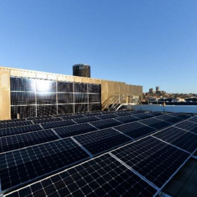 University of Lincoln Medical School - rooftop PV panels