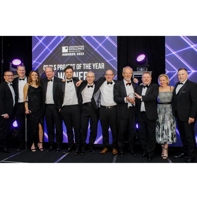 Constructing Excellence award presentation Constructing Excellence award winners, group photo