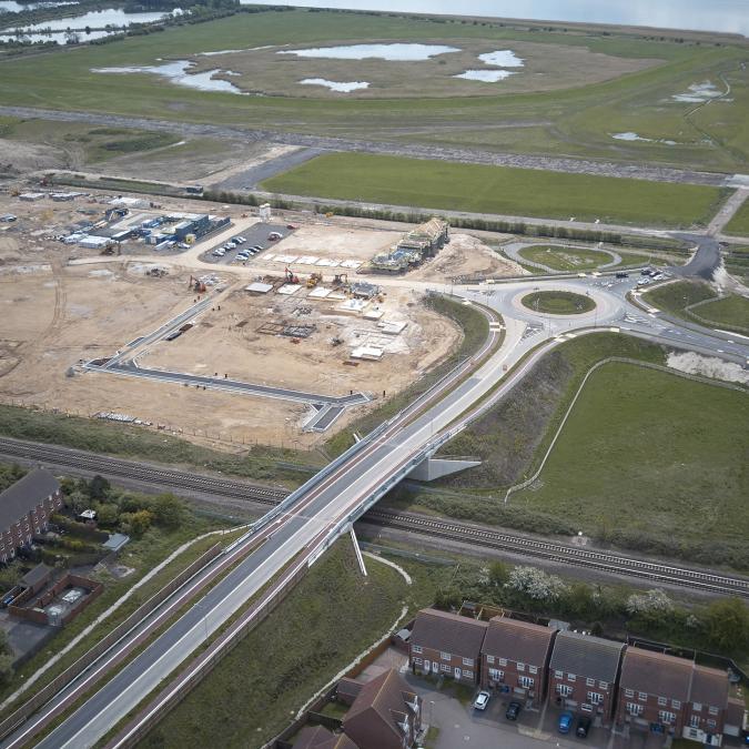 Brough Relief Road roundabout Brough Relief Road