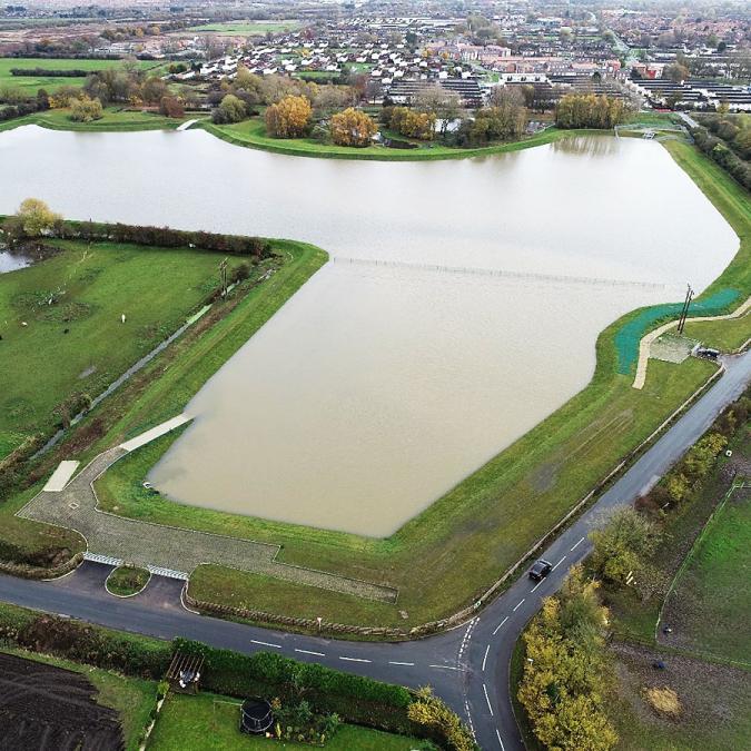 Cottingham and Orchard Park Flood Alleviation Scheme lagoon Cottingham and Orchard Park Flood Alleviation Scheme lagoon