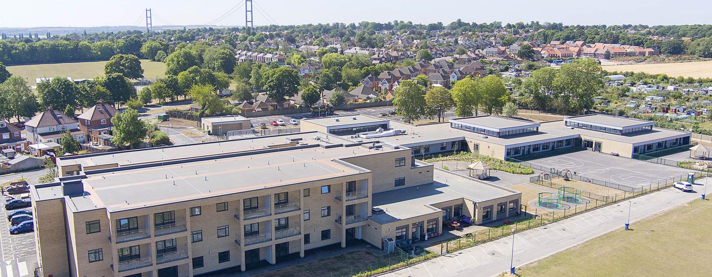 St Anne's School + Residence Hessle aerial view