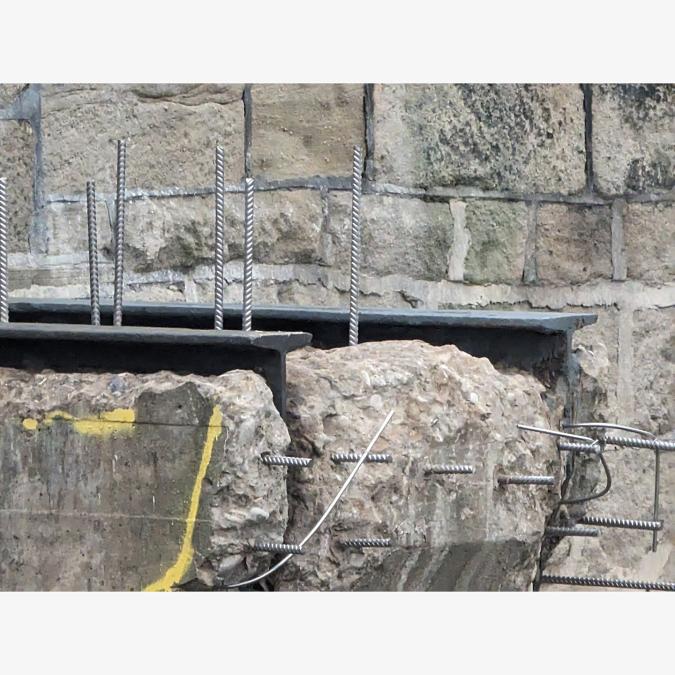 Central pier preparation Mytholmroyd Bridge
