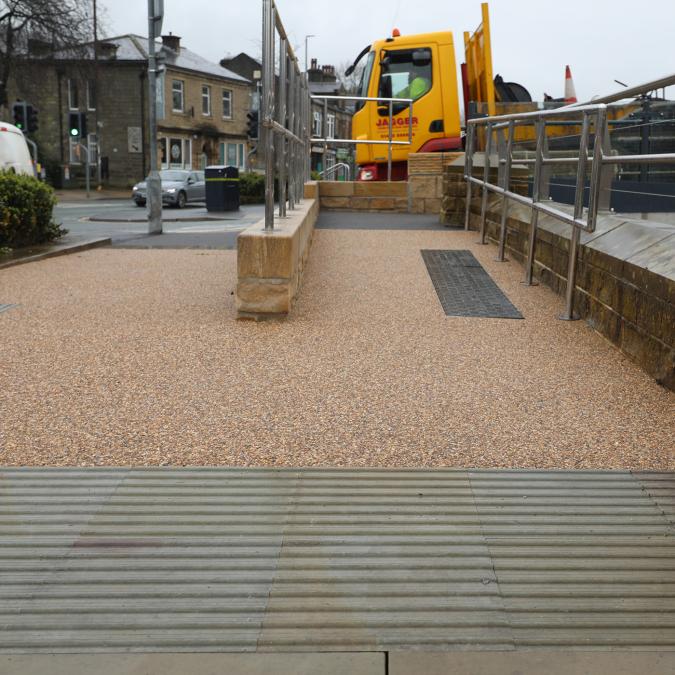Mytholmroyd Bridge dog-leg ramp Mytholmroyd Bridge dog-leg ramp