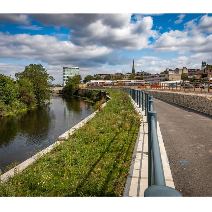 New pathway alongside River Rother