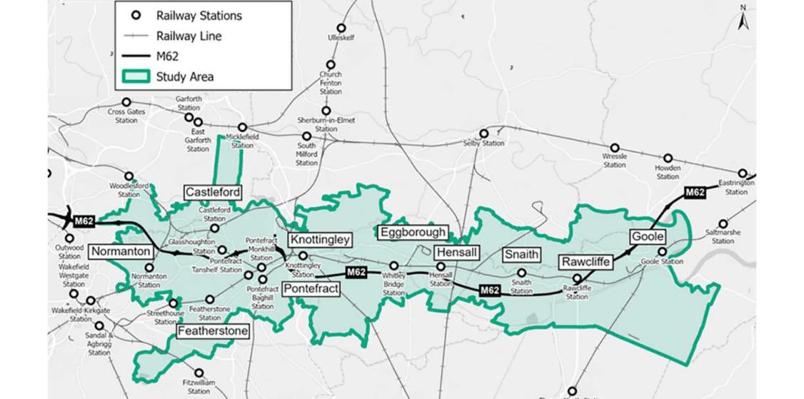 Map of Goole to Leeds