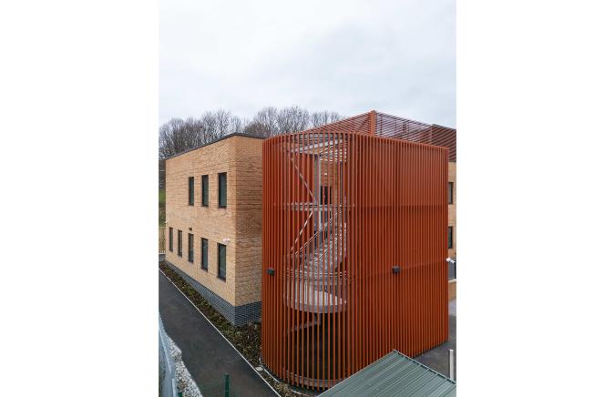 Spital Street Health Centre enclosed stairwell