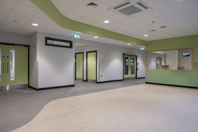 Spital Street Health Centre internal corridor