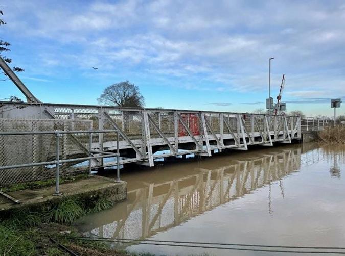 Weel Bridge angle from west bank