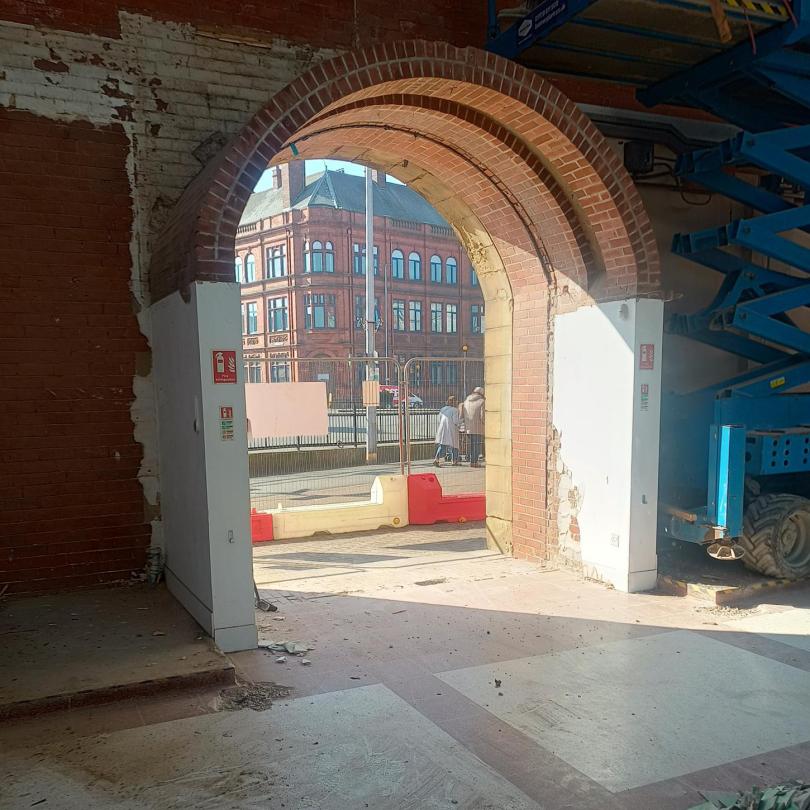 Goole hall internal archway