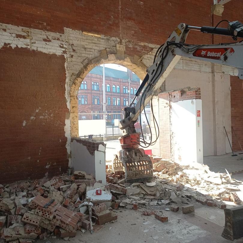 Goole hall internal archway removal