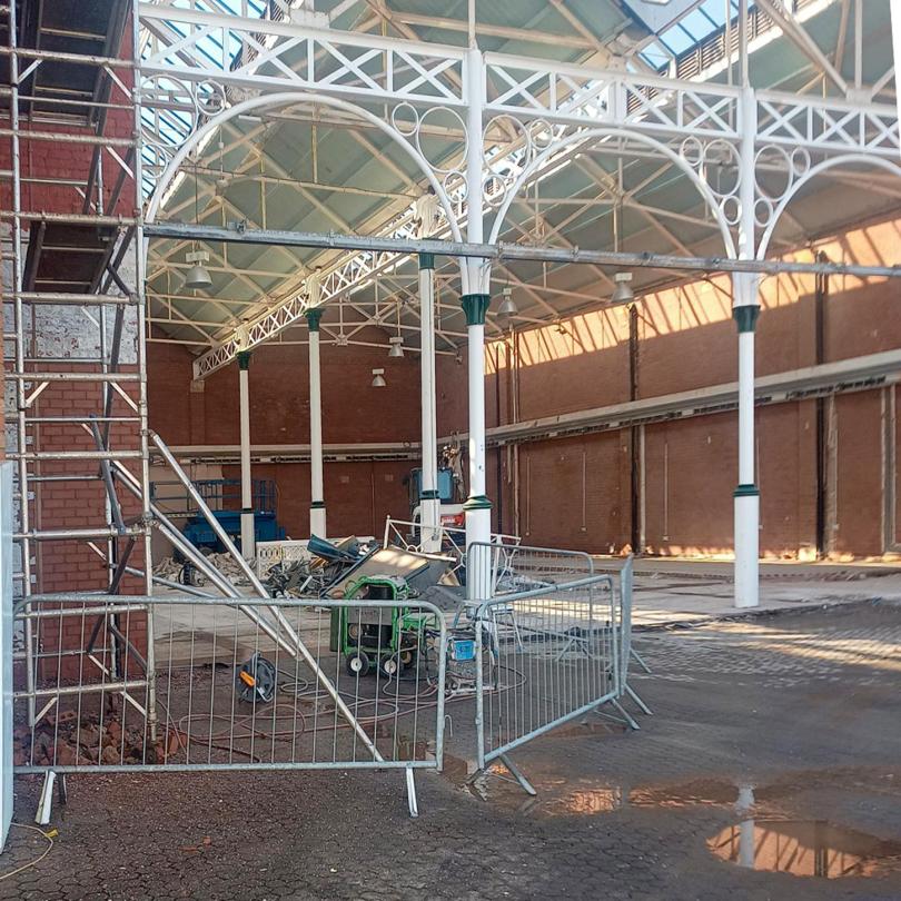 Goole Market Hall roof support
