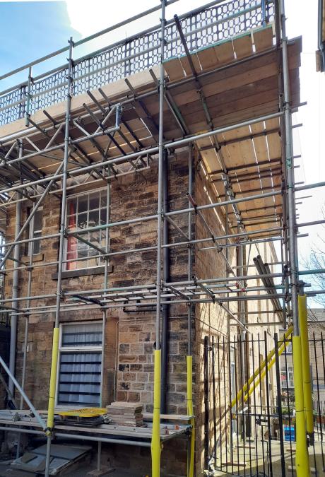 Scaffolding at Dewsbury Outreach