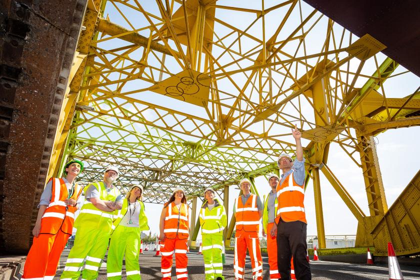 Drypool Bridge site visit courtesy of Esh Construction