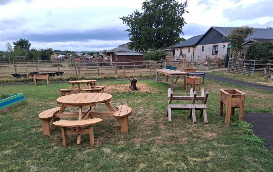 Mowbray Academy outdoor wellbeing space